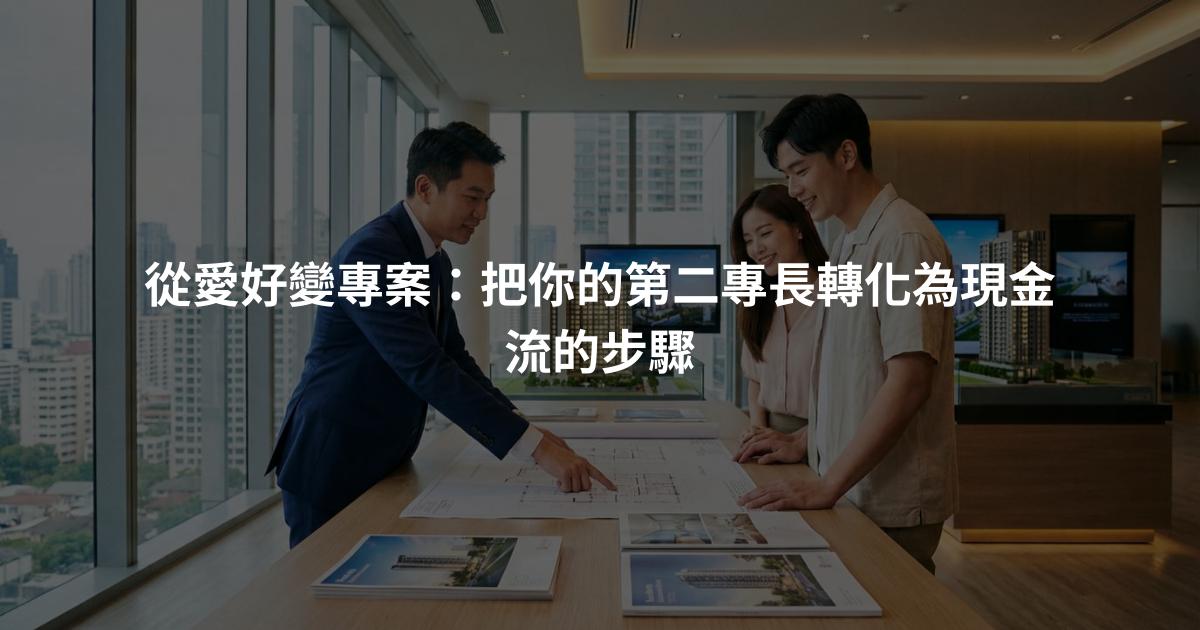 從愛好變專案：把你的第二專長轉化為現金流的步驟