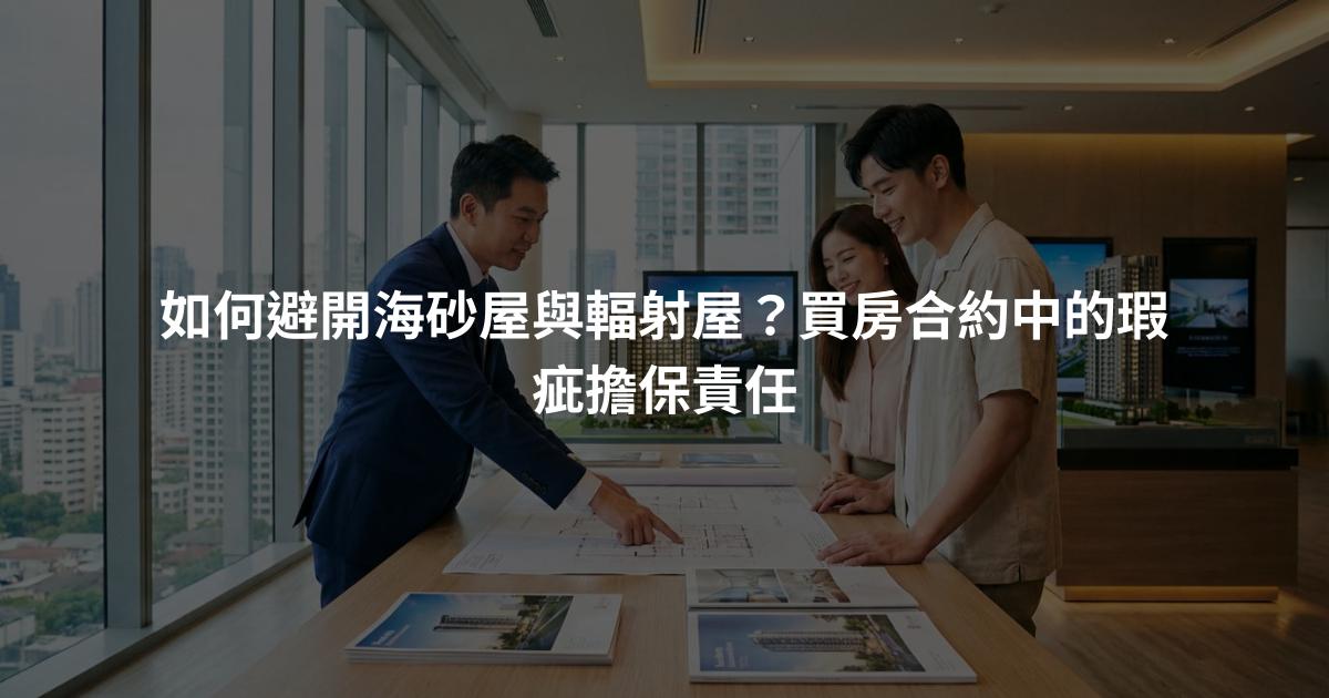 如何避開海砂屋與輻射屋？買房合約中的瑕疵擔保責任