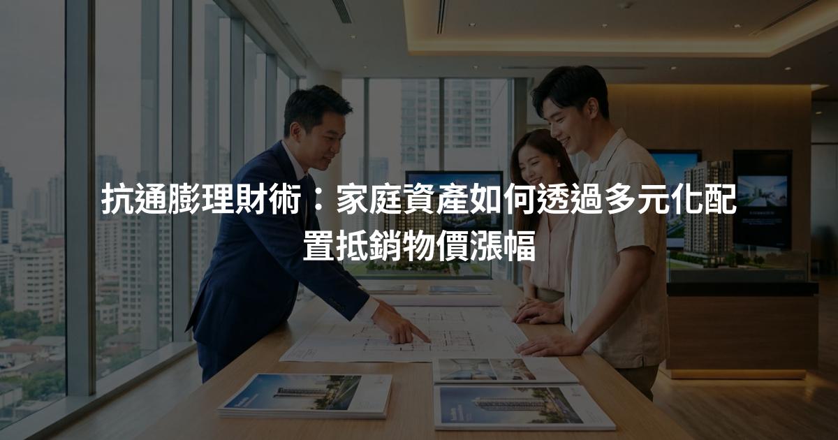 抗通膨理財術：家庭資產如何透過多元化配置抵銷物價漲幅