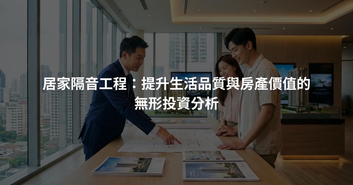居家隔音工程：提升生活品質與房產價值的無形投資分析
